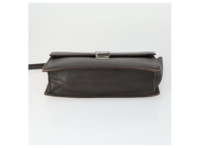 Borsa a mano BURBERRY in pelle e tela 4 pezzi nero beige Auth bs32140 - vista 6