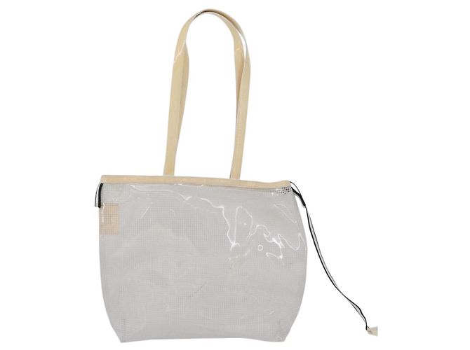 Borsa Tote Miu Miu in vinile trasparente Auth bs33541 - vista 2