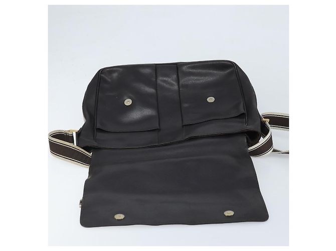 Bolso de Hombro Salvatore Ferragamo de Cuero Marrón Dorado Auth BA10411 Castaño - Ansicht 10
