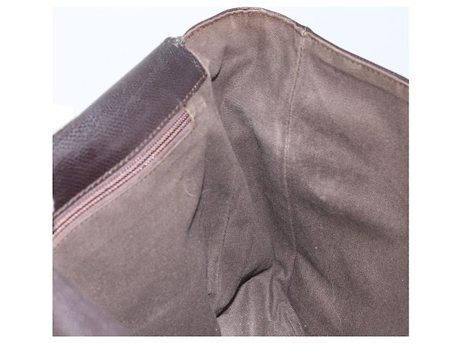 Bolso de Hombro Salvatore Ferragamo de Cuero Marrón Dorado Auth BA10411 Castaño - Ansicht 17