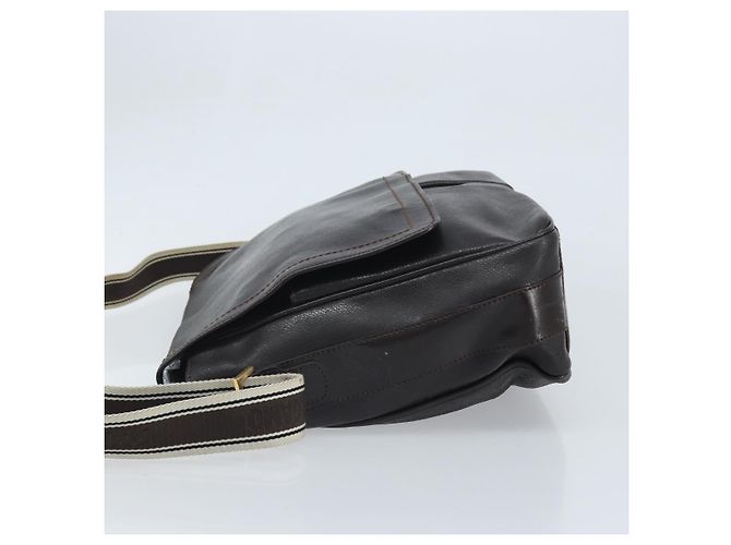 Bolso de Hombro Salvatore Ferragamo de Cuero Marrón Dorado Auth BA10411 Castaño - Ansicht 4
