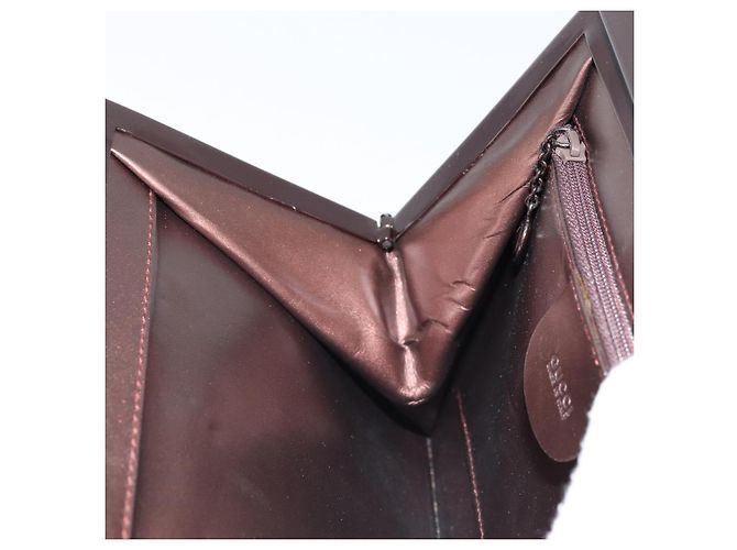 Gucci Borsa a Spalla in Pelle Metallica Marrone 004 0406 0498 Auth 166852 - vista 20