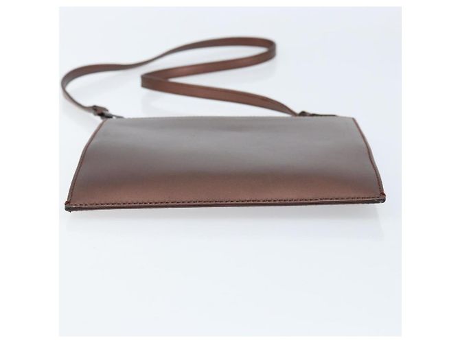 Gucci Borsa a Spalla in Pelle Metallica Marrone 004 0406 0498 Auth 166852 - vista 5