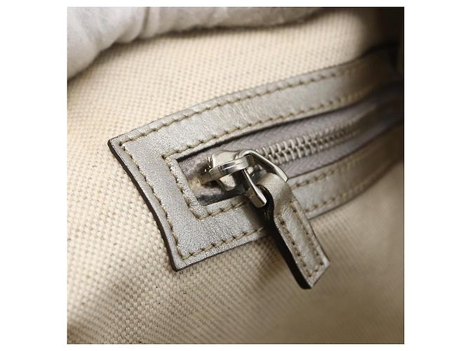 Gucci Borsa Tote GG in PVC argento 197953 Auth ka2609 - vista 20