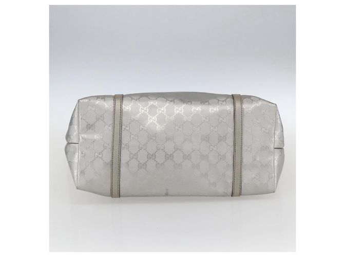 Gucci Borsa Tote GG in PVC argento 197953 Auth ka2609 - vista 5