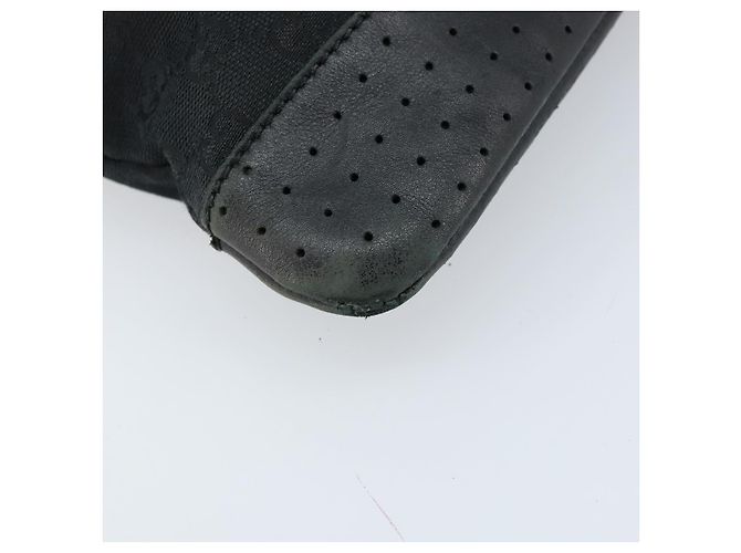 Borsa a Spalla GG Canvas Gucci Nera Argento 145857 Auth bs33485 Nero - vista 14