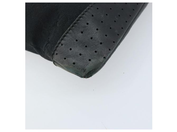 Borsa a Spalla GG Canvas Gucci Nera Argento 145857 Auth bs33485 Nero - vista 16