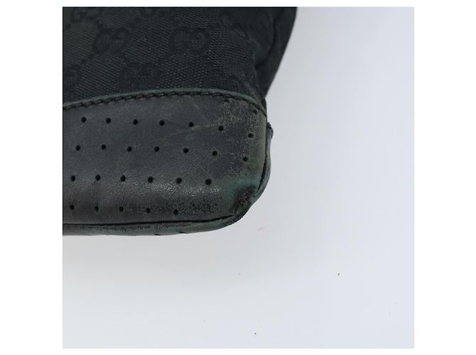 Borsa a Spalla GG Canvas Gucci Nera Argento 145857 Auth bs33485 Nero - vista 9