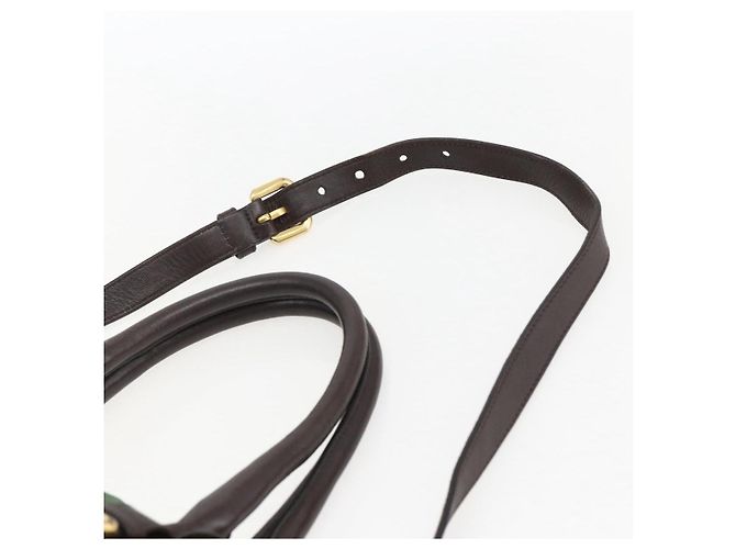 PRADA Borsa a Mano Nylon 2 vie Kaki Oro Auth 170942 D'oro Cachi - vista 9