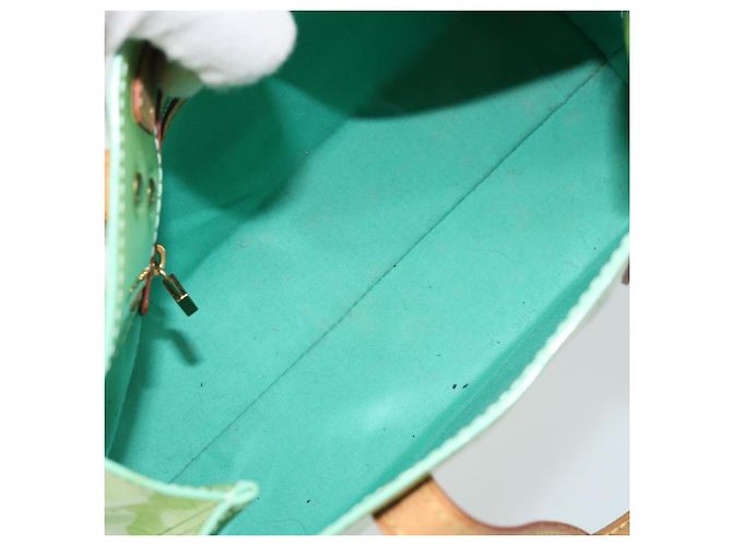 LOUIS VUITTON Borsa a Mano Monogram Vernis Reade PM Menta M91307 LV Auth 172111 Verde - vista 11