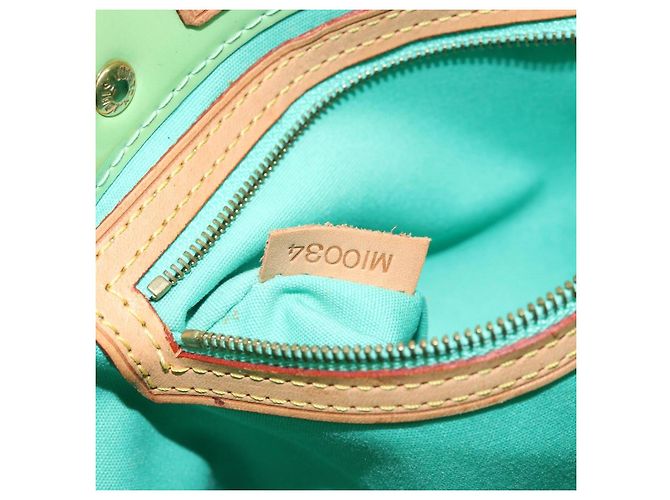 LOUIS VUITTON Borsa a Mano Monogram Vernis Reade PM Menta M91307 LV Auth 172111 Verde - vista 12