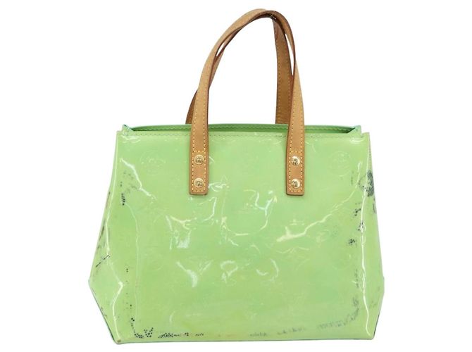 LOUIS VUITTON Borsa a Mano Monogram Vernis Reade PM Menta M91307 LV Auth 172111 Verde - vista 13