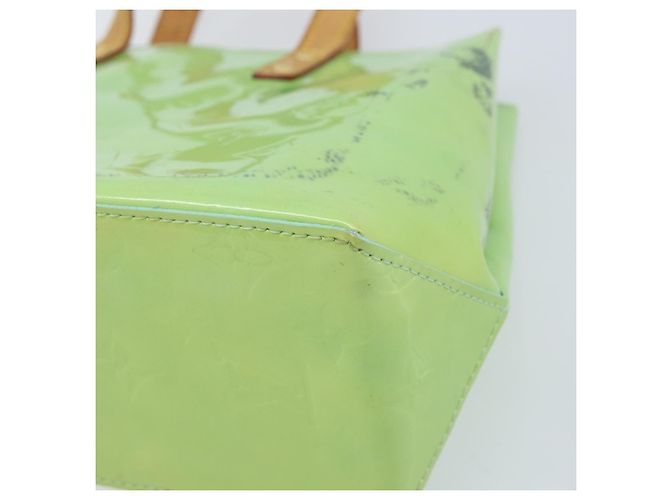 LOUIS VUITTON Borsa a Mano Monogram Vernis Reade PM Menta M91307 LV Auth 172111 Verde - vista 14