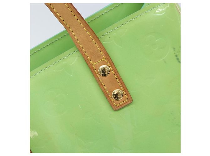 LOUIS VUITTON Borsa a Mano Monogram Vernis Reade PM Menta M91307 LV Auth 172111 Verde - vista 18