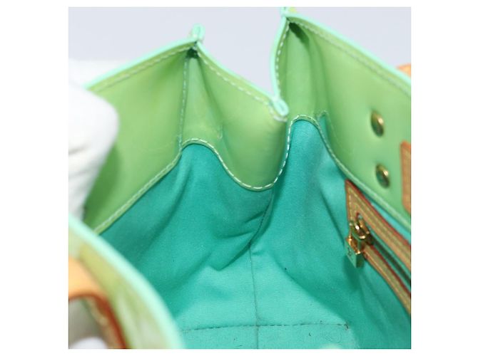 LOUIS VUITTON Borsa a Mano Monogram Vernis Reade PM Menta M91307 LV Auth 172111 Verde - vista 21
