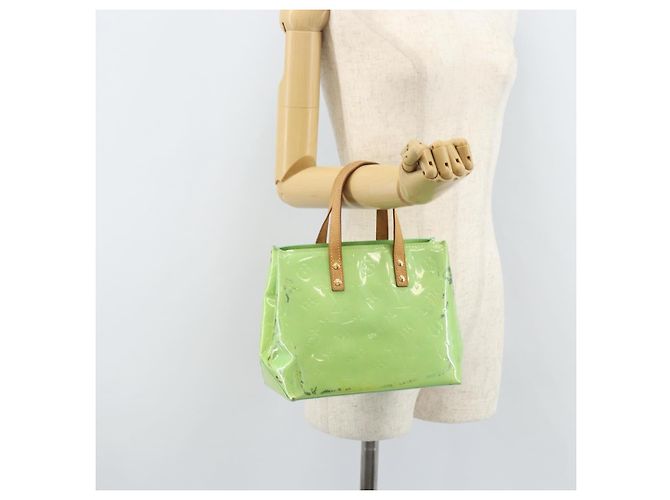 LOUIS VUITTON Borsa a Mano Monogram Vernis Reade PM Menta M91307 LV Auth 172111 Verde - vista 24