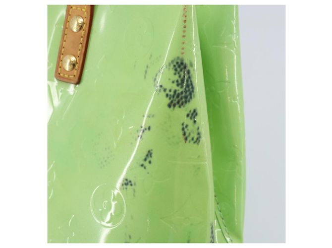 LOUIS VUITTON Borsa a Mano Monogram Vernis Reade PM Menta M91307 LV Auth 172111 Verde - vista 9