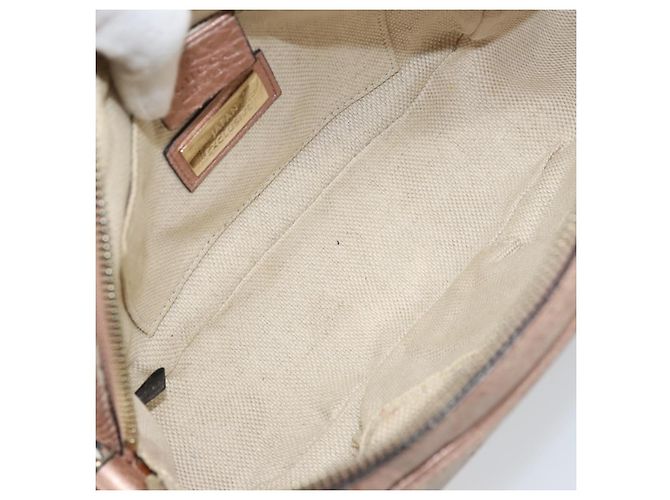 Borsa a Spalla in Pelle Rosa Oro GUCCI 308364 Auth 172086A D'oro - vista 11