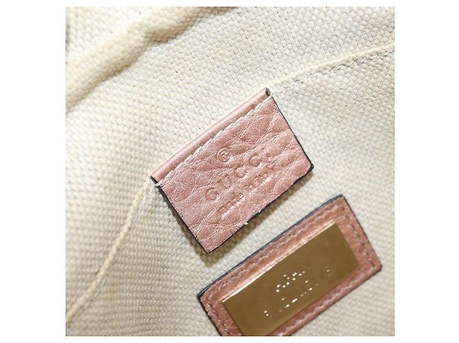 Borsa a Spalla in Pelle Rosa Oro GUCCI 308364 Auth 172086A D'oro - vista 17