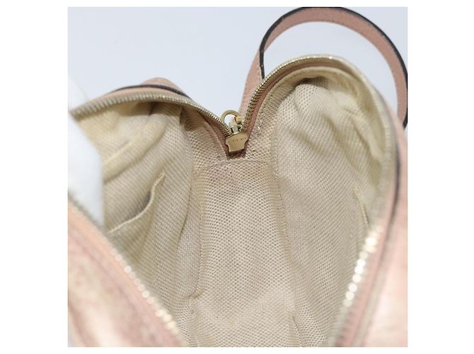 Borsa a Spalla in Pelle Rosa Oro GUCCI 308364 Auth 172086A D'oro - vista 18