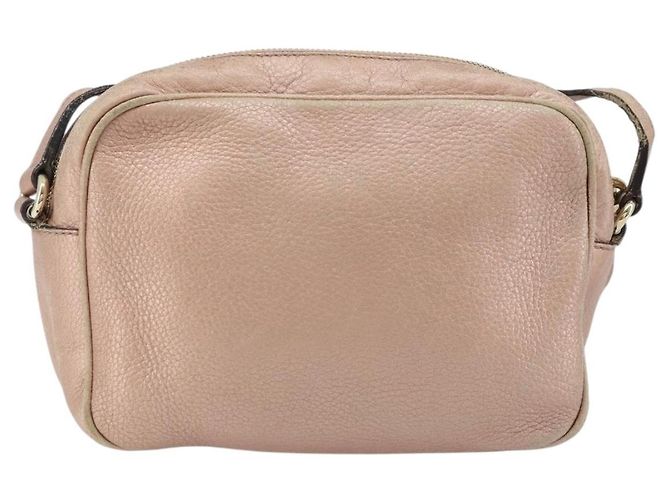 Borsa a Spalla in Pelle Rosa Oro GUCCI 308364 Auth 172086A D'oro - vista 2