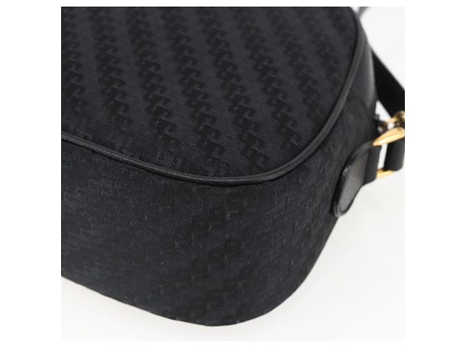 Borsa a Spalla GUCCI in Tela e Pelle Nera Dorata 007 115 0175 Auth 173582 Nero D'oro - vista 15