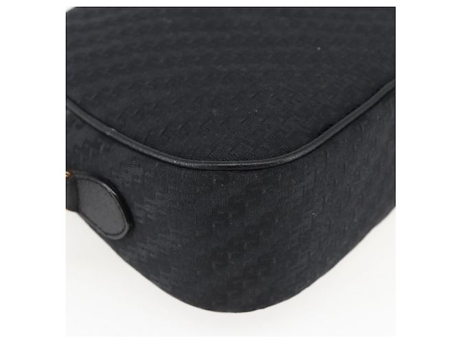 Borsa a Spalla GUCCI in Tela e Pelle Nera Dorata 007 115 0175 Auth 173582 Nero D'oro - vista 16
