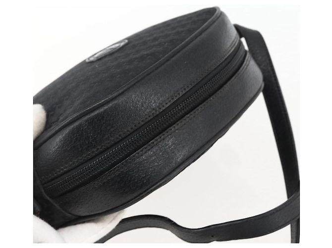 Borsa a Spalla GUCCI in Tela e Pelle Nera Dorata 007 115 0175 Auth 173582 Nero D'oro - vista 6