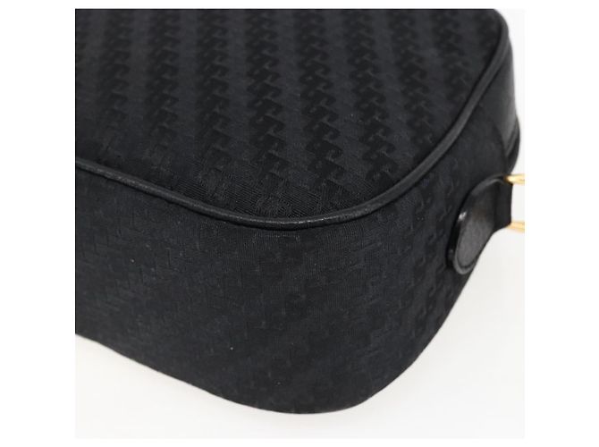 Borsa a Spalla GUCCI in Tela e Pelle Nera Dorata 007 115 0175 Auth 173582 Nero D'oro - vista 9
