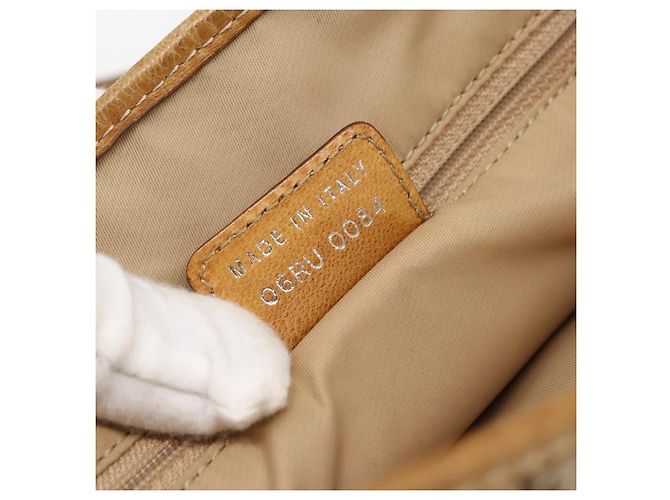 Christian Dior Trotter Canvas Tote Bag Beige Silber Auth fm5121 - Ansicht 12