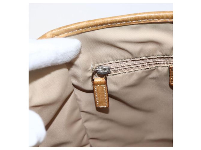 Christian Dior Trotter Canvas Tote Bag Beige Silber Auth fm5121 - Ansicht 20