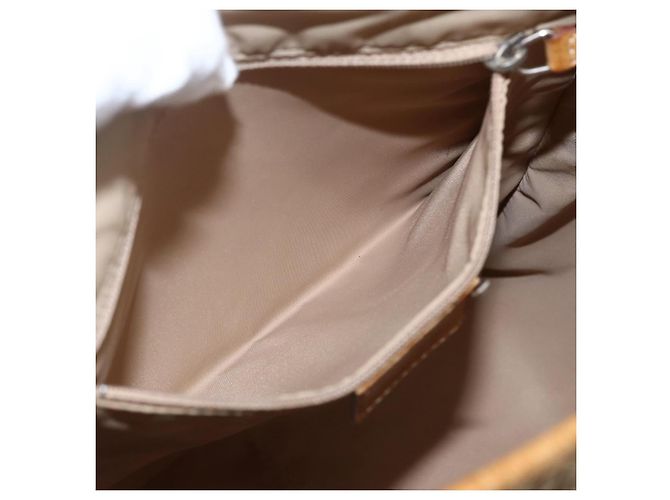 Christian Dior Trotter Canvas Tote Bag Beige Silber Auth fm5121 - Ansicht 21