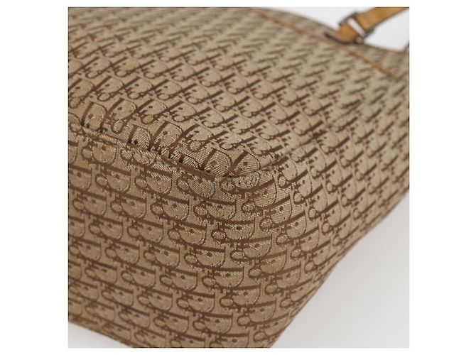 Christian Dior Trotter Canvas Tote Bag Beige Silber Auth fm5121 - Ansicht 9