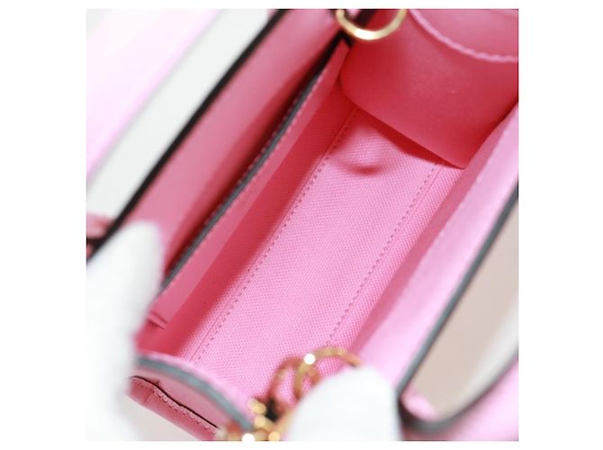 Bolso de mano GUCCI de cuero 2 en 1 rosa dorado 671623 Auth 168965M - vista 10