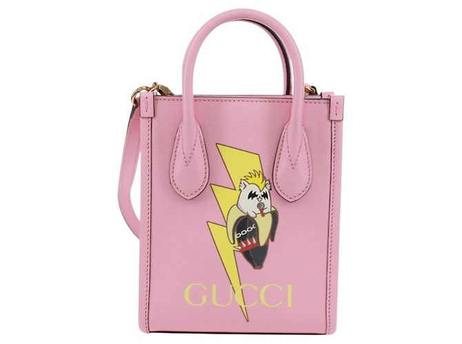 Bolso de mano GUCCI de cuero 2 en 1 rosa dorado 671623 Auth 168965M - vista 13