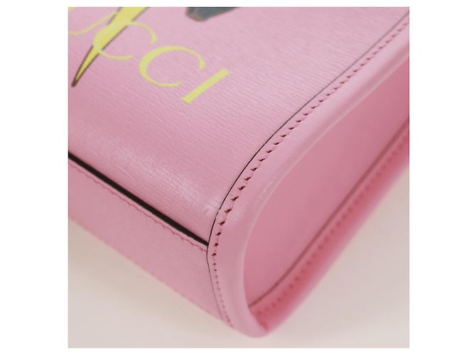 Bolso de mano GUCCI de cuero 2 en 1 rosa dorado 671623 Auth 168965M - vista 18