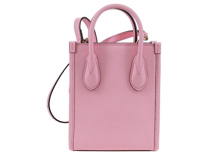 Bolso de mano GUCCI de cuero 2 en 1 rosa dorado 671623 Auth 168965M - vista 2