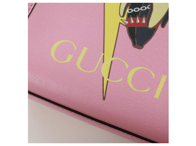 Bolso de mano GUCCI de cuero 2 en 1 rosa dorado 671623 Auth 168965M - vista 22