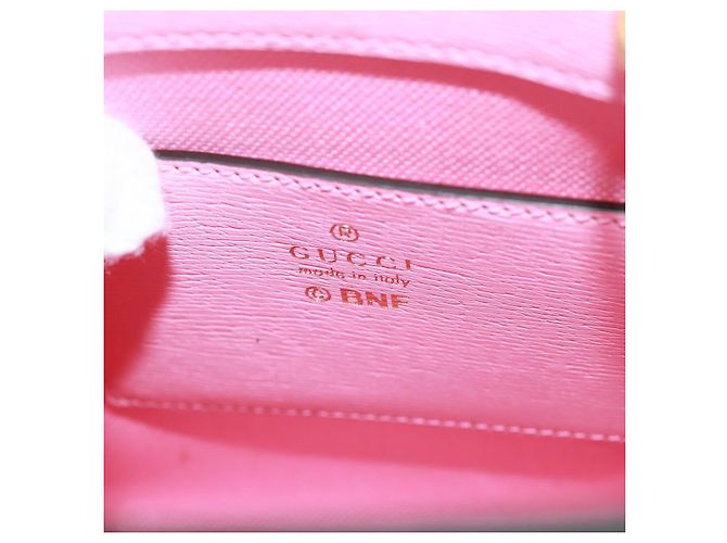 Bolso de mano GUCCI de cuero 2 en 1 rosa dorado 671623 Auth 168965M - vista 23