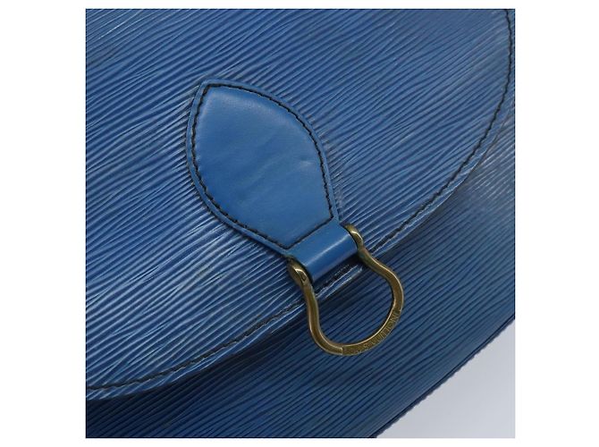LOUIS VUITTON Borsa a Spalla Epi Saint Cloud GM Blu Toledo M52195 LV Auth ep13420 - vista 18