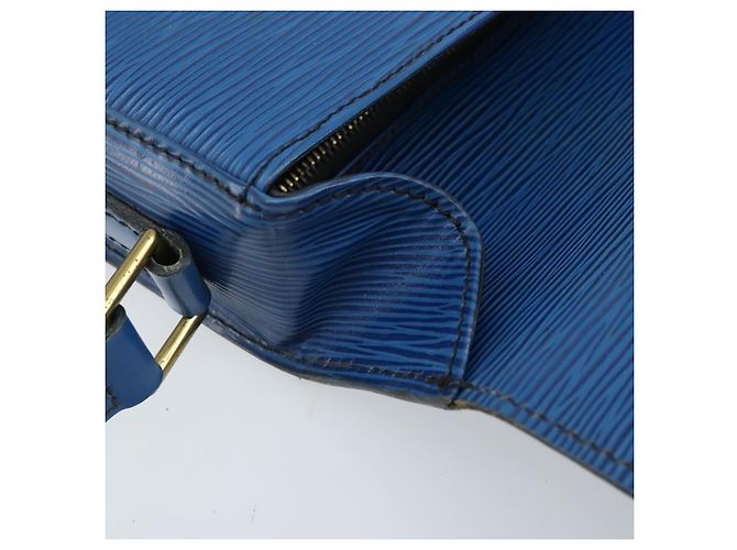 LOUIS VUITTON Borsa a Spalla Epi Saint Cloud GM Blu Toledo M52195 LV Auth ep13420 - vista 20