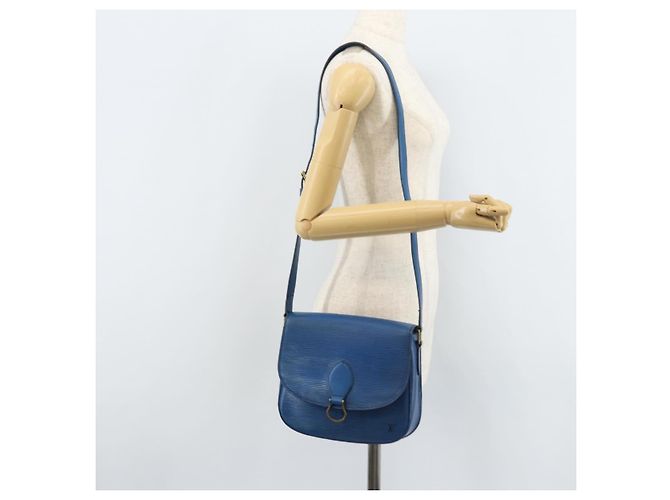 LOUIS VUITTON Borsa a Spalla Epi Saint Cloud GM Blu Toledo M52195 LV Auth ep13420 - vista 25