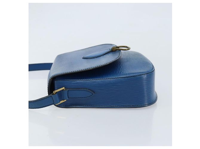 LOUIS VUITTON Borsa a Spalla Epi Saint Cloud GM Blu Toledo M52195 LV Auth ep13420 - vista 4