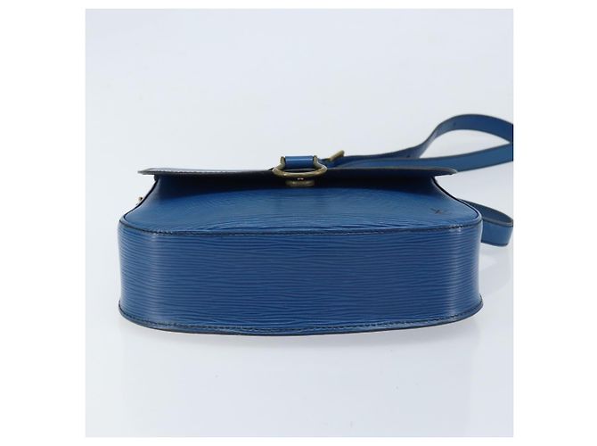 LOUIS VUITTON Borsa a Spalla Epi Saint Cloud GM Blu Toledo M52195 LV Auth ep13420 - vista 5