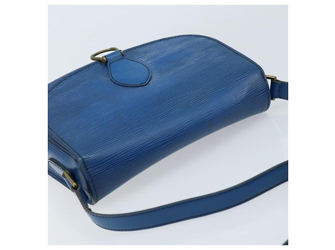 LOUIS VUITTON Borsa a Spalla Epi Saint Cloud GM Blu Toledo M52195 LV Auth ep13420 - vista 6