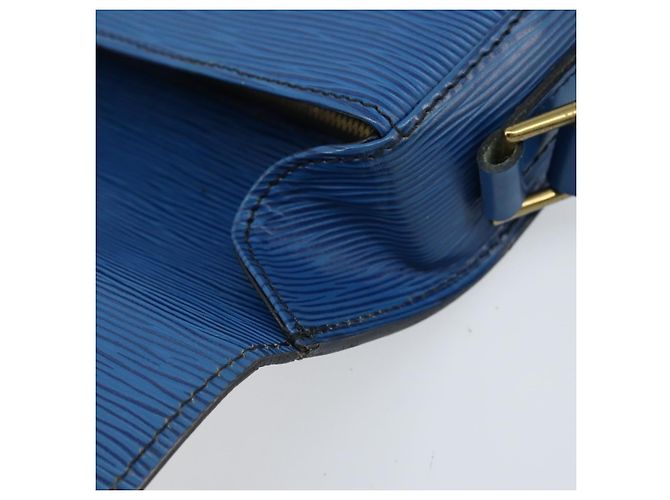 LOUIS VUITTON Borsa a Spalla Epi Saint Cloud GM Blu Toledo M52195 LV Auth ep13420 - vista 9