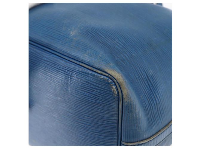 Noe LOUIS VUITTON Borsa a Spalla Petit Noé Epi Blu M44105 LV Auth ka2454 - vista 15