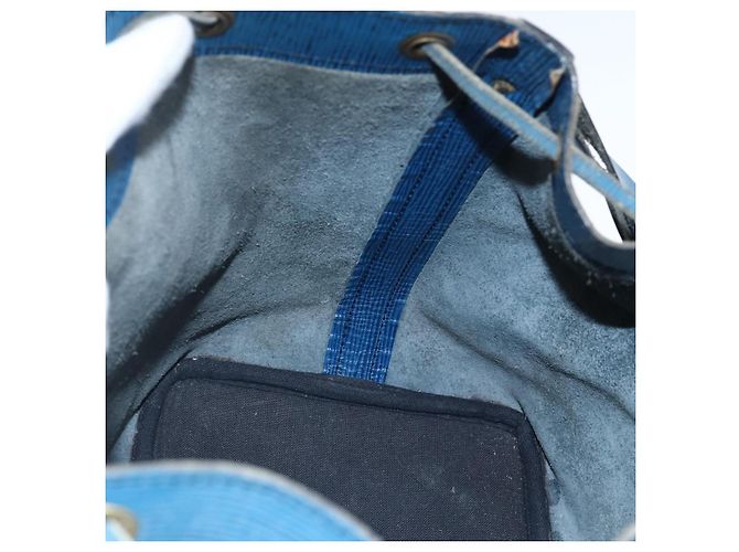 Noe LOUIS VUITTON Borsa a Spalla Petit Noé Epi Blu M44105 LV Auth ka2454 - vista 17