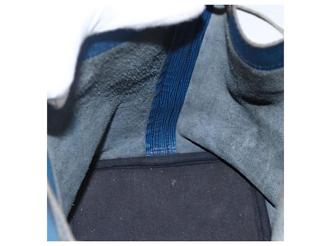Noe LOUIS VUITTON Borsa a Spalla Petit Noé Epi Blu M44105 LV Auth ka2454 - vista 18