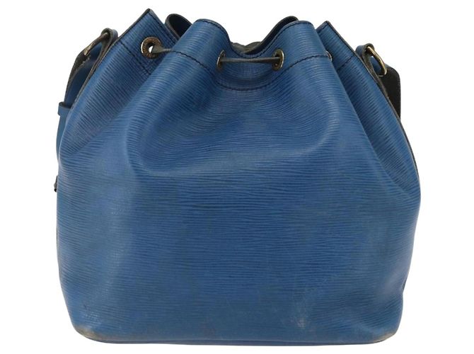 Noe LOUIS VUITTON Borsa a Spalla Petit Noé Epi Blu M44105 LV Auth ka2454 - vista 2